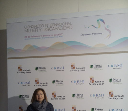Maite Resina, presidenta de AMFAR Ávila, en el Congreso Internacional Mujer y Discapacidad