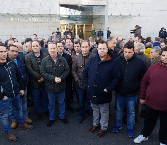 El presidente de ASAJA-Ávila participa en la movilización del sector ovino y caprino