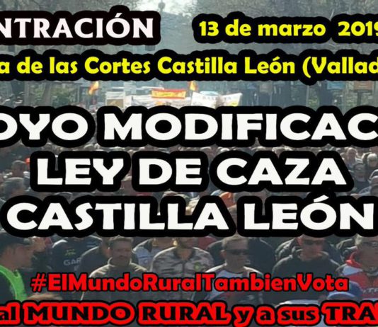 ASAJA de Ávila apoya la concentración a favor de la modificación de la Ley de Caza