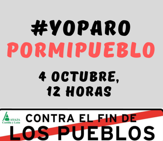 ASAJA Castilla y León secunda el paro de mañana para defender los intereses de la España vaciada