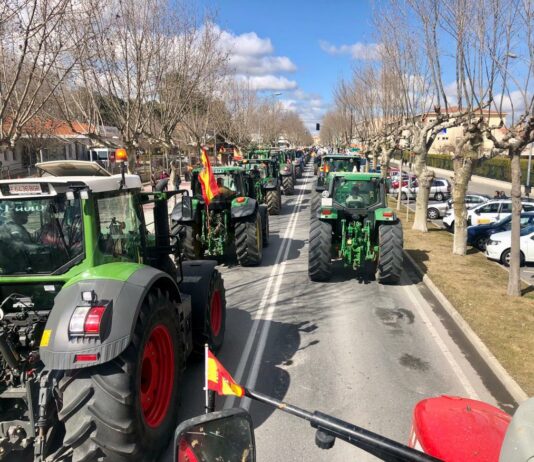 Más de 400 tractores recorren las calles de Arévalo en defensa del campo