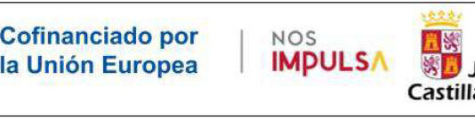 Acciones de formación, información y demostración en el marco de la intervención «Transferencia de conocimiento y actividades de formación e información» del PE PAC 2023-27, cofinanciadas por el FEADER Logos: cofinanciado por la Unión Europea, Nos Impulsa y Junta de Castilla y León