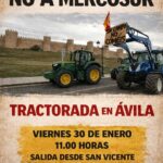 EL CAMPO SE MOVILIZA EN ÁVILA CON UNA TRACTORADA EL 30 DE ENERO CONTRA LA COMPETENCIA DESLEAL, LA BUROCRACIA Y LOS ACUERDOS COMERCIALES INJUSTOS