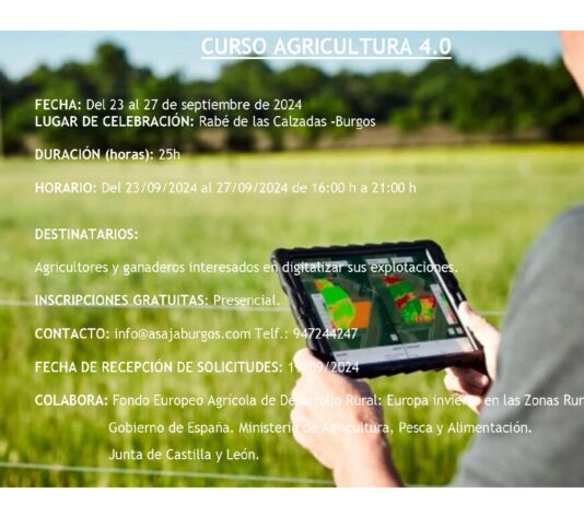 Curso Agricultura 4.0 Del 23 al 27 de septiembre de 2024. Presencial. 25h.