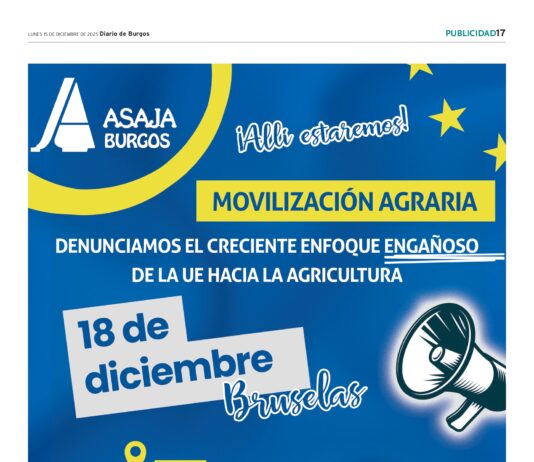 ASAJABurgos Mobilización agraria en Bruselas.