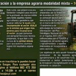 Curso incorporación a la empresa agraria modalidad mixta- 16 de abril de 2026.