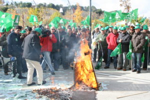 Manifestación Cortes Valladolid - Recorte en presupuestos - Valladolid a 9 de noviembre de 2010
