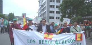 CIENTOS DE REMOLACHEROS DE ASAJA SE MANIFIESTAN EN BRUSELAS CONTRA LA REFORMA DEL AZUCAR QUE DISCUTEN HOY LOS MINISTROS DE AGRICULTURA DE LA UE