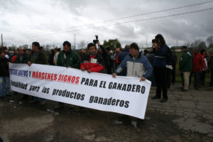 Manifestación vacuno leche - 09-04-2008
