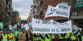 PROTESTA DE LOS GANADEROS BERCIANOS