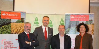 ASAJA y Banco Santander firman un acuerdo para facilitar productos y servicios financieros en condiciones ventajosas a los agricultores de Castilla y León