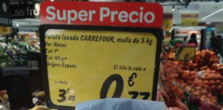 Asaja exige a Carrefour que retire la oferta de patata francesa como de origen español