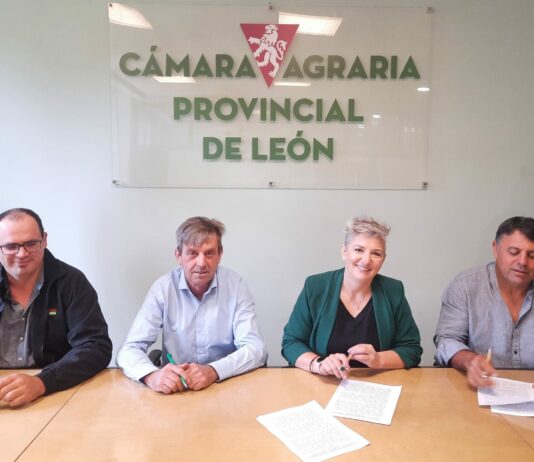 Las organizaciones agrarias de León firman un documento pidiendo soluciones a los problemas del cultivo del lúpulo