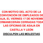 El viernes 17 no abrimos las oficinas