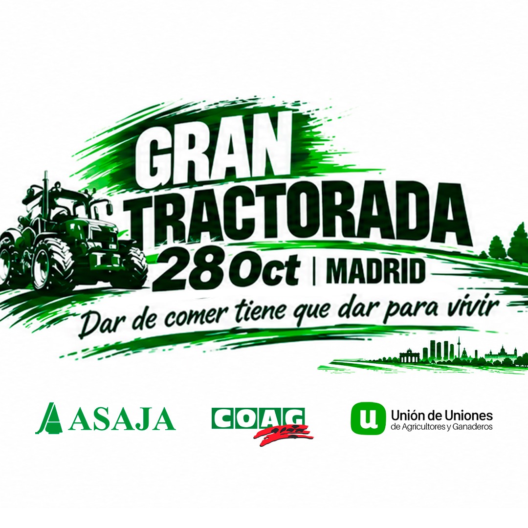 Agricultores leoneses se manifiestan en Madrid para exigir medidas contra el aumento de costes