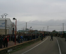 Concentración tractores Santa María del Páramo - 20 de noviembre de 2009