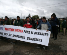 Manifestación vacuno leche - 09-04-2008