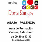 Asaja Palencia organiza una donación de sangre el 8 de junio en sus oficinas