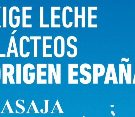 Campaña de ASAJA en redes sociales para animar a los consumidores a que pidan leche y lácteos «ORIGEN ESPAÑA»