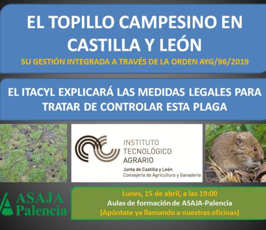 Lunes 15: charla sobre las medidas que pueden controlar el topillo