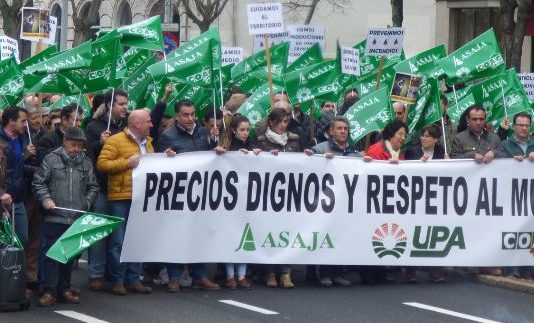 ASAJA COAG y UPA retoman las movilizaciones en todos los territorios