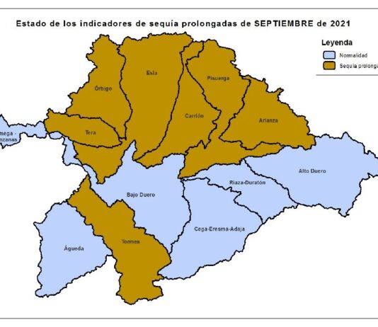 Los sistemas Carrión y Pisuerga presentan una reducción significativa de los caudales circulantes