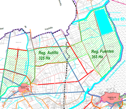 Avanza la concentración y transformación a regadío de Autillo de Campos y Fuentes de Nava