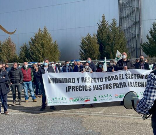 El sector lácteo se manifiesta en Toro