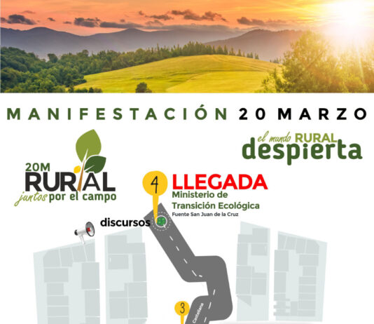 La manifestación del 20 de marzo defenderá medidas para mitigar los efectos de la sequía en el mundo rural