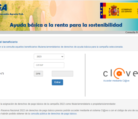 Publicados los derechos provisionales de ayuda básica a la renta para la sostenibilidad