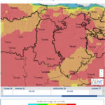 La Junta amplía una semana más, hasta el 27 de abril, el peligro medio de incendio forestal Mapa de AEMET del riesgo de incendios en la provincia de Palencia para el 27abril2023