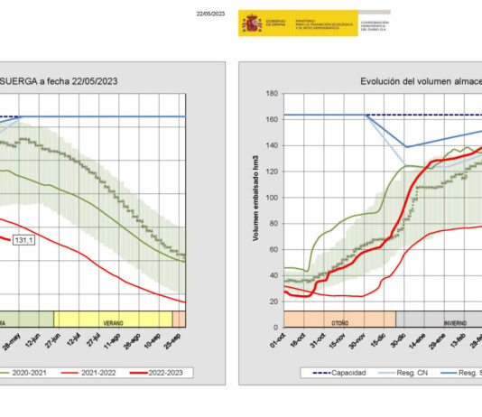 El paso del sistema Pisuerga a «alerta» y del Carrión a «prealerta» presagian otra campaña de riego muy restrictiva