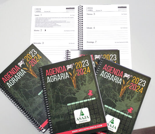 Los socios ya tienen a su disposición la Agenda Agraria 2023-2024 de ASAJA-Palencia