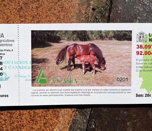 Los socios de ASAJA-Palencia ya pueden adquirir la lotería de Navidad