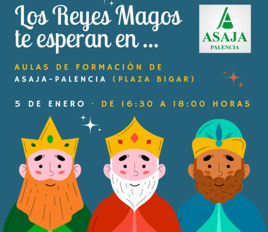 Los Reyes Magos visitarán ASAJA-Palencia la tarde del 5 de enero antes de la Cabalgata