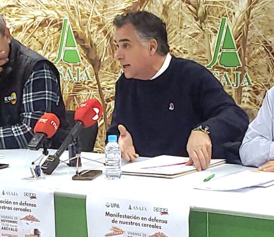 ASAJA llama a manifestarse este viernes 29-N en Arévalo para defender nuestra producción de cereal