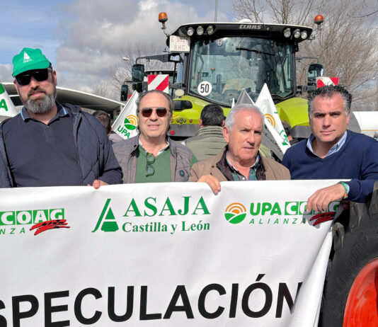 Respaldo de ASAJA-Palencia a la concentración de protesta en Babilafuente (Salamanca)