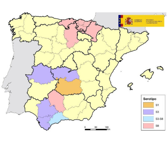 Presencia en la actual campaña de serotipo 8 de la lengua azul en dos provincias límítrofes con Palencia