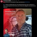 Incendios / Donaciano Dujo: «Toda la sociedad pide hoy a las administraciones que les ayuden»