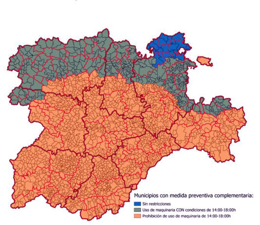 La Junta amplía seis días más la alerta de incendios (del 13 al 18 de agosto ambos incluidos)