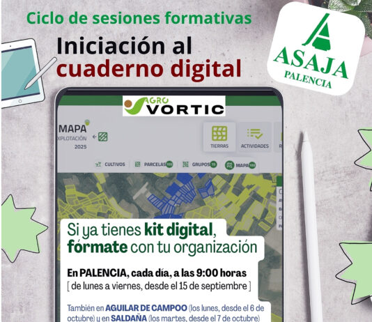 ASAJA-Palencia programa sesiones formativas para iniciarse en el manejo del cuaderno digital