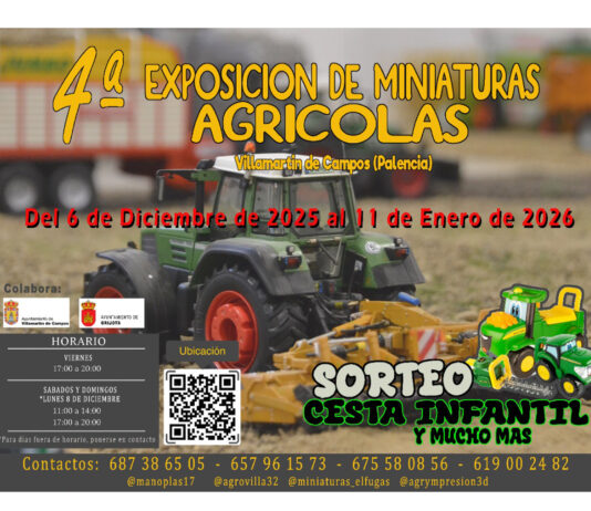 Villamartín de Campos acoge del 6 de diciembre al 11 de enero la cuarta exposición de miniaturas agrarias