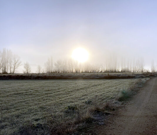 Diciembre fue un mes algo más húmedo de lo normal en la mitad central de la provincia de Palencia