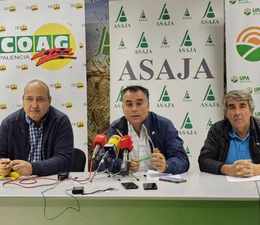 Las OPAs de Palencia llaman al sector agrario a manifestarse el 20 de mayo en Valladolid