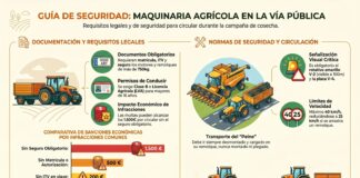 Maquinaria agrícola en la vía pública: la Guardia Civil aclara las dudas para la campaña de cosecha