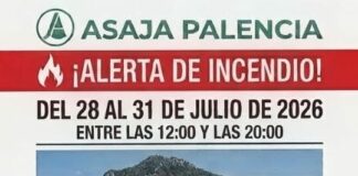 Se prohíbe la cosecha y otras labores en una nueva ALERTA de incendios del 28 al 31 de julio