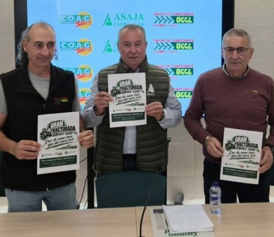 Llamamiento a agricultores y ganaderos de Castilla y León para ir a la protesta nacional del 28 de octubre en Madrid