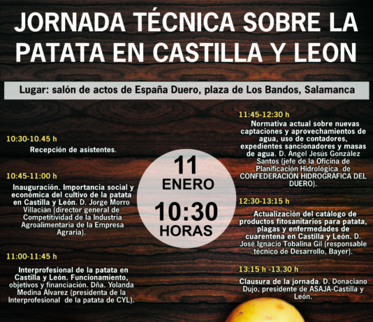 Salamanca acoge una jornada sobre el uso del agua y el cultivo de la patata para dar cobertura al sector regante e impulsar la interprofesional