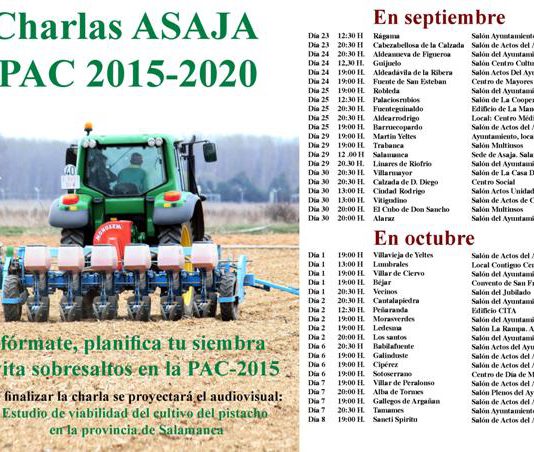 ASAJA Salamanca ofrecerá 40 charlas sobre la Reforma de la PAC