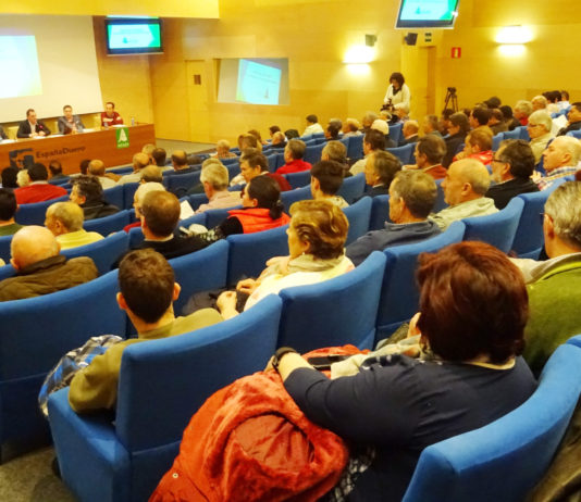 «Aprovechamos para rendir cuentas a nuestros socios con la autoestima reforzada» Un momento, en la vigésimo séptima Asamblea General. Foto: ASAJA Salamanca